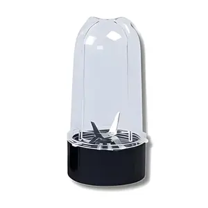 AURA PLAY Nutri Blender Jar – 500 ml Clear Container with Black Base – Compatible with Wonderchef Nutri-Blend Mixers