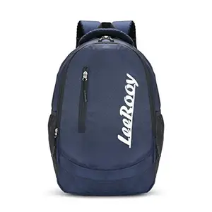 Black with Blue Colour Large Size LeeRooy Stylish Bags,Backpacks/School Bag/College Bag/Laptop Bag/Travelling Bags
