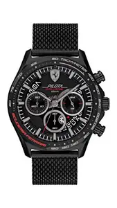 Scuderia Ferrari Pilota Evo Analog Black Dial Men's Watch-0830827