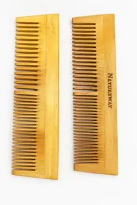 NatureWay | Hair Comb Set Combo for Women & Men | Lilly Comb-2|Pack Of 2
