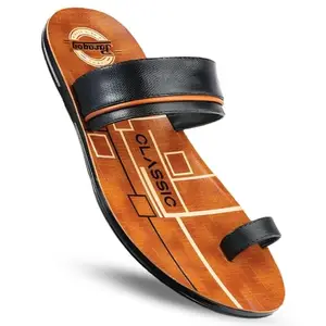 PARAGON Vertex 6762EG Casual Lightweight Comfortable Chappal/Slippers/Flipfop for Men │ Indoor & Outdoor Footwear (Foot Size 6-26.5cm, 7-27.2cm, 8-28.2cm, 9-29cm, 10-29.8cm) (BLACK, 7)