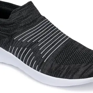 Blacktown Running/Walking/Sports Shoes (Socks.3-Black White-9