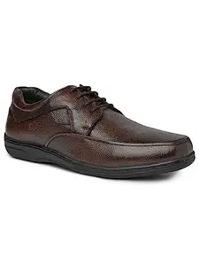 Buckaroo HIMAR Brush-Off Leather Brown Casual Shoes for Mens: Size UK 10