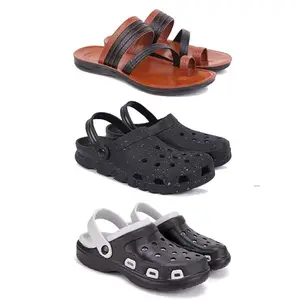 Men's Sandals | Lightweight Wear| Stylish & Easy to Wear For Men's PCV-SAN-(3-COMBO)-3151-3058-3018-7