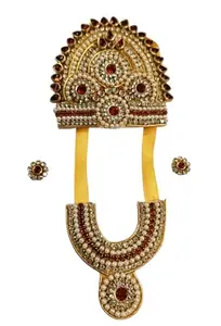 Laddu Gopal necklace, mukut set,morpankh for janmashtami