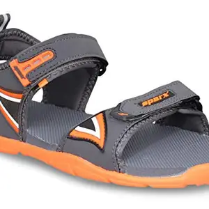 Sparx Men Grey Orange Outdoor Sandals-10 UK (44 2/3 EU) (SS0473G_GYOR0010)