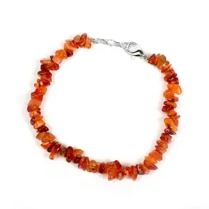 Rudra Centre Carnelian Bracelet (Uncut Beads)