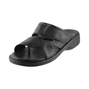 Walkway Mens Synthetic Black Slippers (Size (7 UK (41 EU))