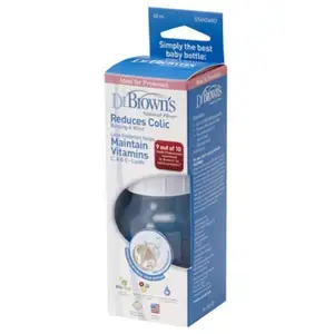 Dr. Brown's Natural Flow Feeding Bottle 60 Ml (60 Ml, Pack of 1, White)