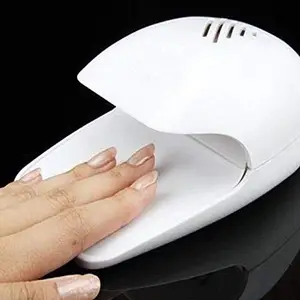 Nirgun Empex Portable Nail Art Air Dryer Machine Portable Battery Operated Nail Dryer with Fan for Nail Polish, Nail Art, Stamping Kit (Multicolor)