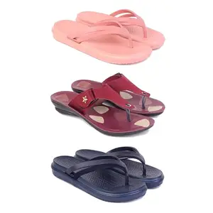 Women's Comfortable Sandal,Casual Lightweight Sandal for Everyday Wear | D_(COMBO-3)-1975-1974-1977-6-EURO-37