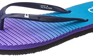United Colors of Benetton womens 21A8CFFPL458I Purple/Turquoise Slipper - 3 UK (21A8CFFPL458I)
