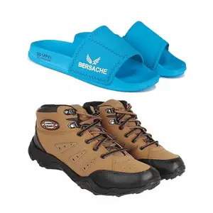 BERSACHE Lightweight Stylish Wedge Sandal for Men-6042-397 Multicolor