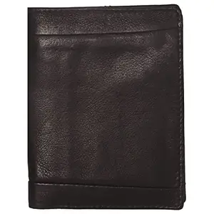 Leatherman Fashion LMN Genuine Leather Black Wallet for Boys 577_71 (10 cc Card Slots)