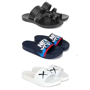 DRACKFOOT Men's Sandals | Lightweight Wear| Stylish & Easy to Wear For Men's GRT-SAN-(3-COMBO)-3152-1587-3029-9