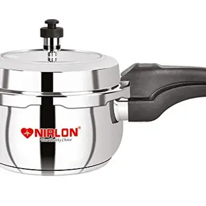 NIRLON Sandwich Bottom Induction Friendly Outer Lid Stainless Steel Pressure Cooker, 2.5 Litre price in India.