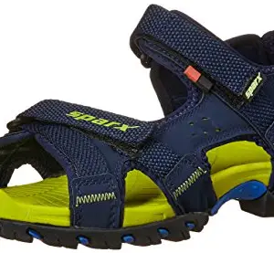 SPARX Men's SS0447G N. BLUE FL. GREEN Sandal 6 (SS0447GNBFG0006)