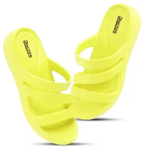 DOCTOR HEALTH SUPER SOFT Women Ultra Soft Flip Flops Waterproof Slipper | Cushion Footbed Slippers | Comfortable & Light Weight | Mild Acupressure | Everyday Slip-On, Yellow, 8