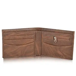 Classic World Zip Faux Leather Wallet for Men