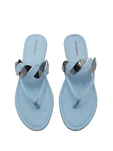 Ethnic Flats for Women Traditional Slip-On Slippers Girls Flat Sandals