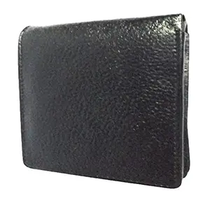 EUREKA Regular Black Colour Leather Wallet for Men & Boys