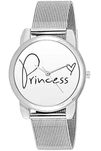BIGOWL Valentine Wrist Watch for Women, Silver Chain Analog Women's Watch