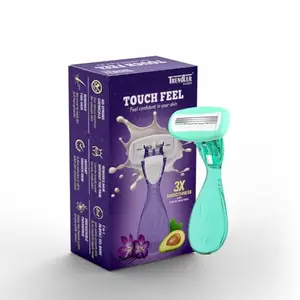 Trendler Touch Feel Women's Razor with 3X Smoothness (light green)