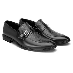 STANPHORD Mens Mystic Formal Shoes | Casual Office Wear Lightweight Stylish Slip on Loafers | Perfect for Casual & Formal Outfit and Wedding Occasions