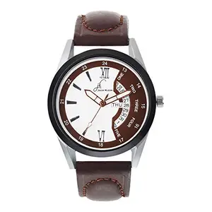 Trendy Brown Dial Day and Date Working Multi Function Watch