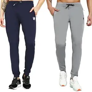 RynoGear Track Pants for Men with Zipper Pockets (Pack of 2)
