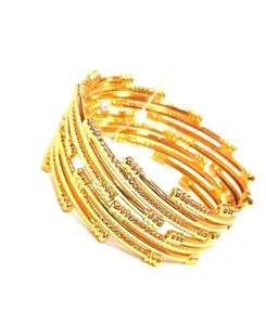 One gram gold plated traditional with stylish bangles for womens and girls (2.10)