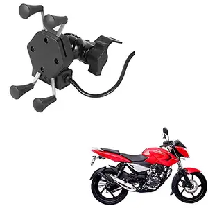 Auto Pearl -Waterproof Motorcycle Bikes Bicycle Handlebar Mount Holder Case(Upto 5.5 inches) for Cell Phone - Bajaj Pulsar 135 LS