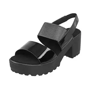 Metro Womens Synthetic Black Sandals (Size (2 UK (35 EU))