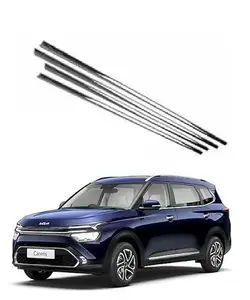 ROSHNEER Car Window Lower Garnish Stainless Steel Chrome Finish Exterior Compatible for KIA CARENS Set of 4 PCS