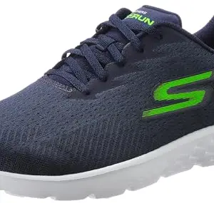 Skechers Mens Go Run 400 Navy/Lime Running Shoe - 8 UK (9 US) (54354ID-NVLM)