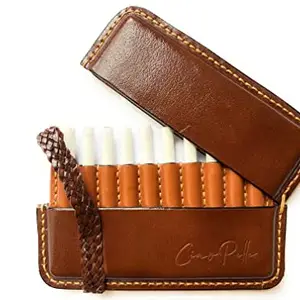 Ciao Pelle Leather Cigarette Case (Brown)