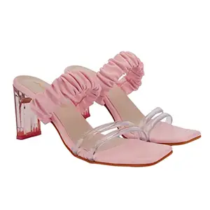 SKOLL Women Stylish Trending and Comfort Fashion Sandal (Pink, numeric_8)