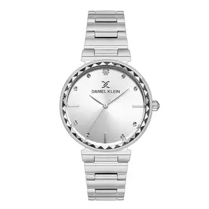 Daniel Klein Silver Dial Women's Analogue Watch - DK.1.13461-1