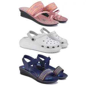 Women's Comfortable Sandal,Casual Lightweight Sandal for Everyday Wear | (Combo-3)-1950-OO5-1935-6-EURO-37