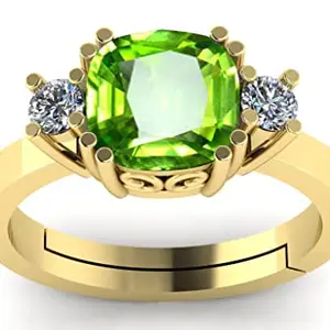 LMDLACHAMA 11.25 Ratti 10.50 Carat Certified Peridot Birthstone Gold Ring Jewelry Gift For Girl And Women