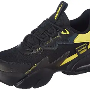 FURO Black/Yellow Running Shoes for Men R1046 080