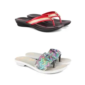 Women's Sandals | Lightweight Wear| Stylish & Easy to Wear For Women'S PCV-SAN-(2-COMBO)-1958-1966-7