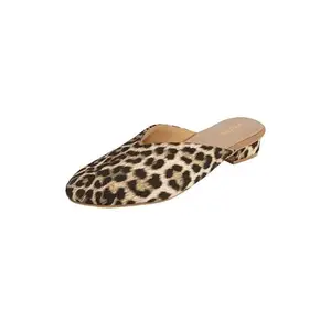 Mochi Women's Beige Stylish Mule with Low Block Heel UK/3 EU/36 (31-847)