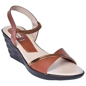AJANTA Women Brown Outdoor Sandals-7 UK (40 EU) (LB0752)