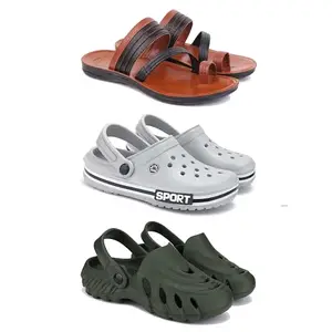 DRACKFOOT Men's Sandals | Lightweight Wear| Stylish & Easy to Wear For Men's GRT-SAN-(3-COMBO)-3151-3016-3137-9