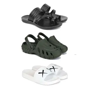Men's Sandals | Lightweight Wear| Stylish & Easy to Wear For Men'sPCV-SAN-(3-COMBO)-3152-3137-3029-6