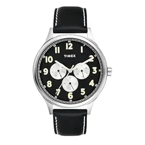 TIMEX Analog Watch for Men with Round Dial & Water Resistant Man's Wrist Watches