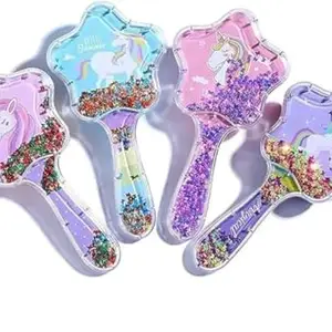 Hair Comb For Girls (1 Pcs) Unicorn Hair Brush For Girls, Hair Comb For Kids,Return Gifts For Kids, Kanjak Gifts, Birthday Gifts Hair Comb Brush For Girls