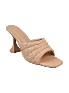 SELFIEE Chunky Spool Heels Comfortable & Trendy Party Casual Block Heel Sandal Sandals For Women