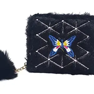 Lassie® Mini Pocket Wallet for Women/Girls (PREPOKFR2) (Black)